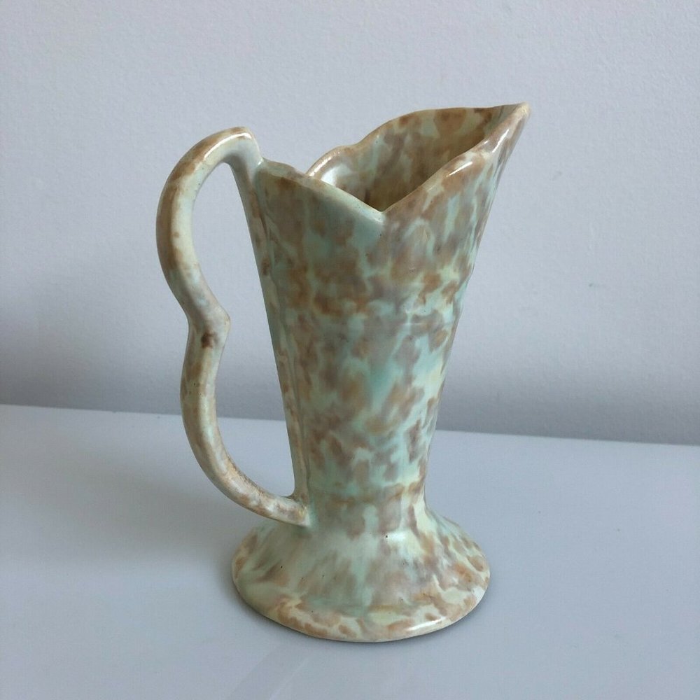 Flaxman Ware pitcher hand made pottery Made in England